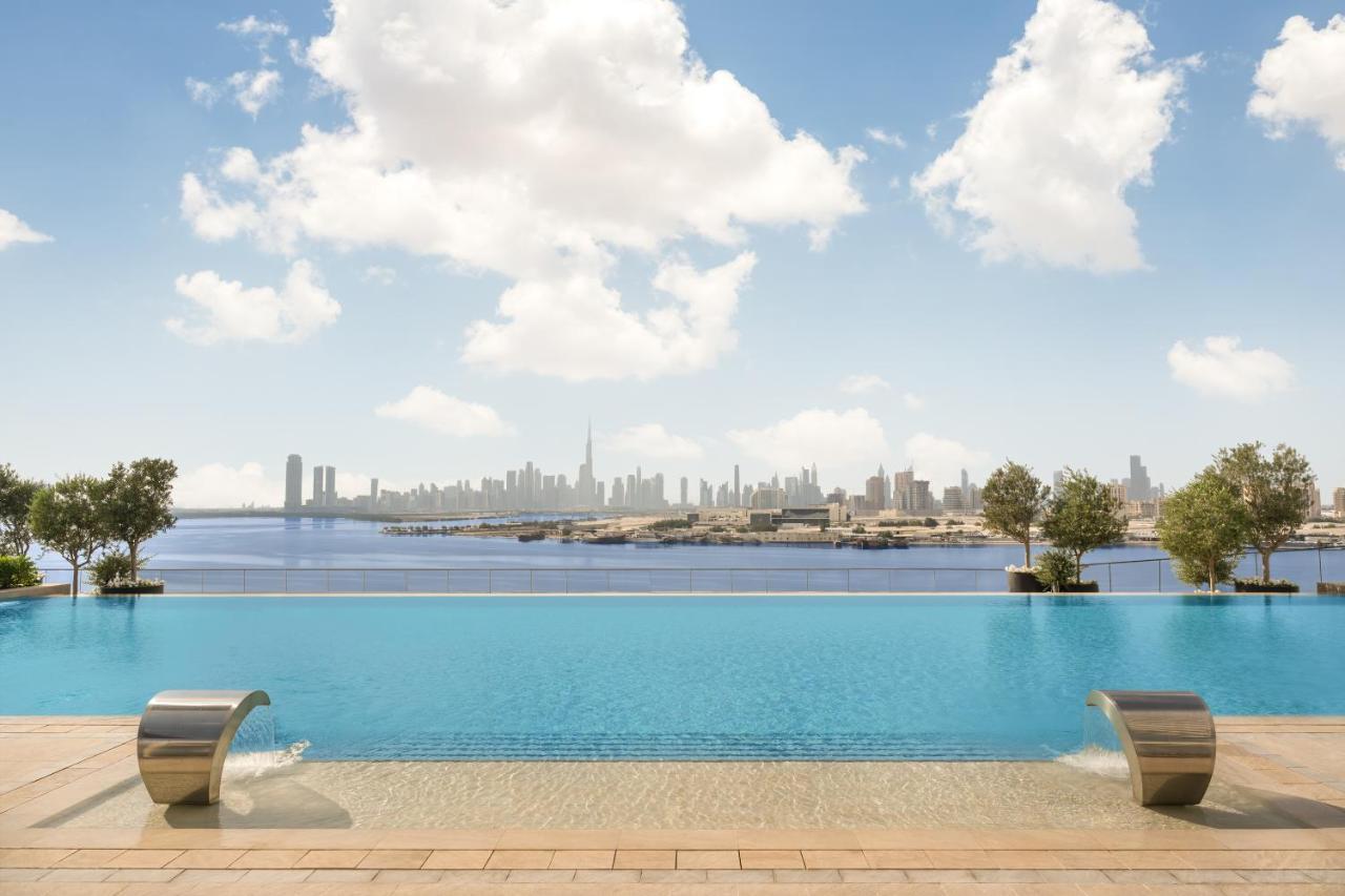 Address Creek Harbour Hotel Dubaj Kültér fotó View of Dubai from the pool