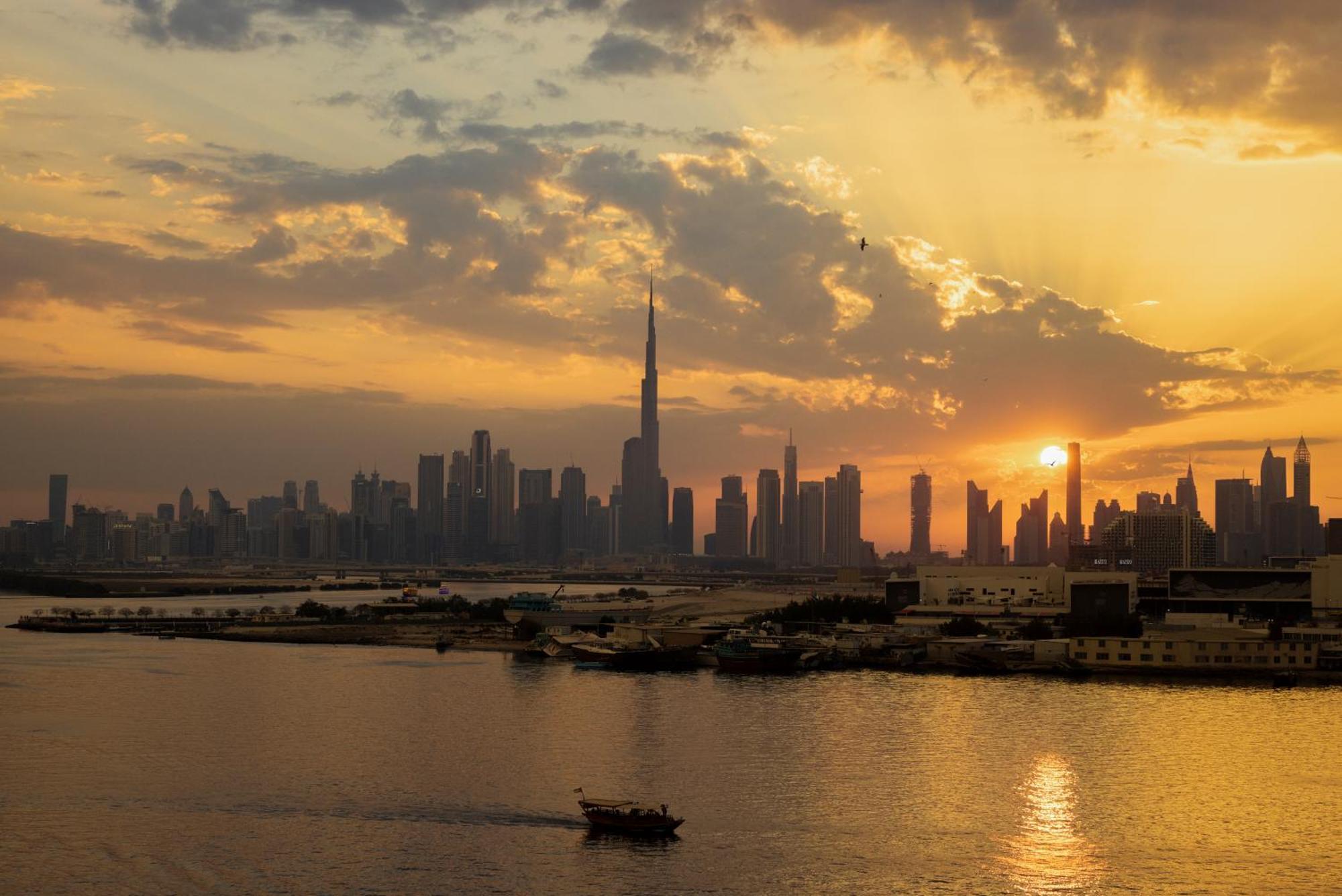 Address Creek Harbour Hotel Dubaj Kültér fotó Dubai skyline