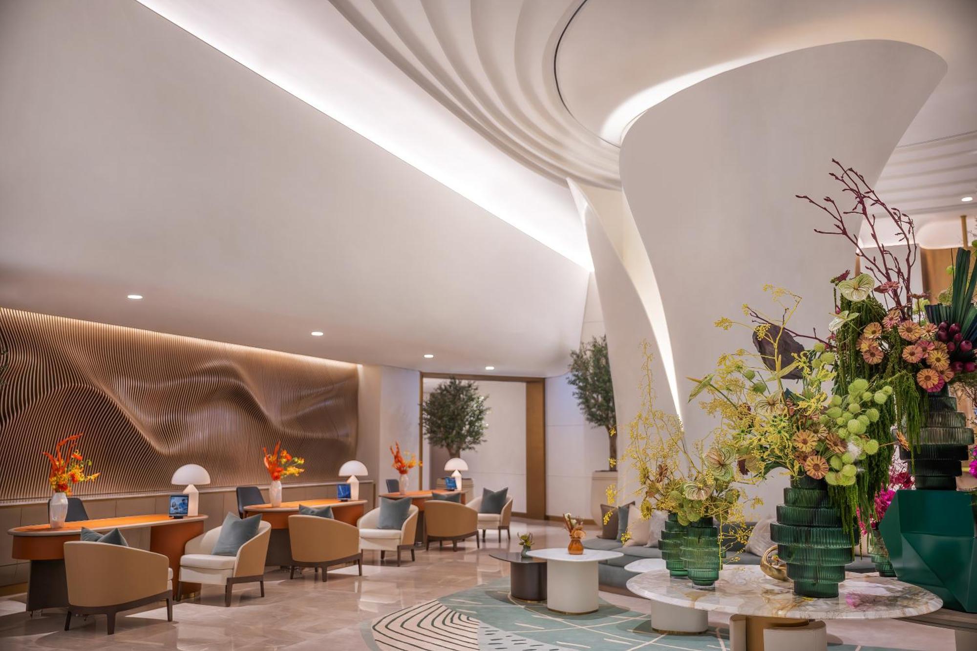 Address Creek Harbour Hotel Dubaj Kültér fotó The lobby of the hotel